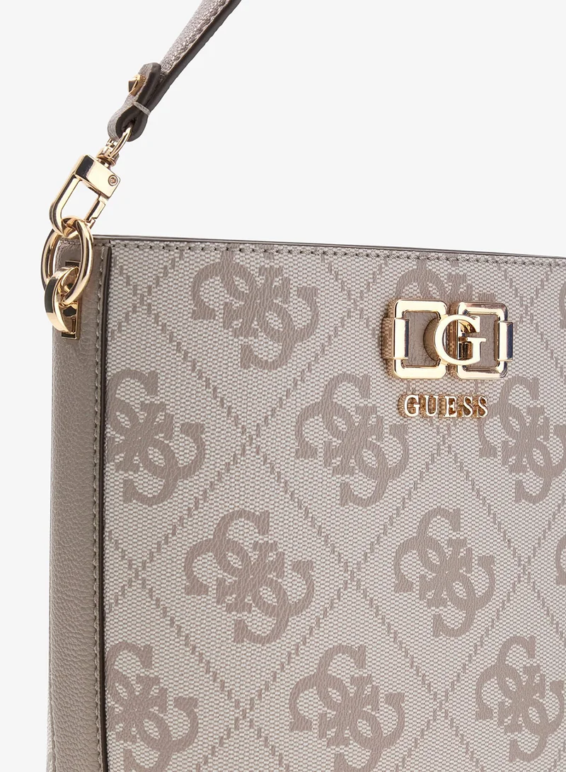 GUESS  Karnilla Monogram Bucket Bag for Women | Best Price UAE
